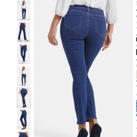 NYDJ Sheri Slim Jeans Size 14 - Picture 3 of 14